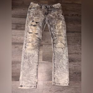 Decibel Smoke rise distressed jeans 34x32 streetwear trendy